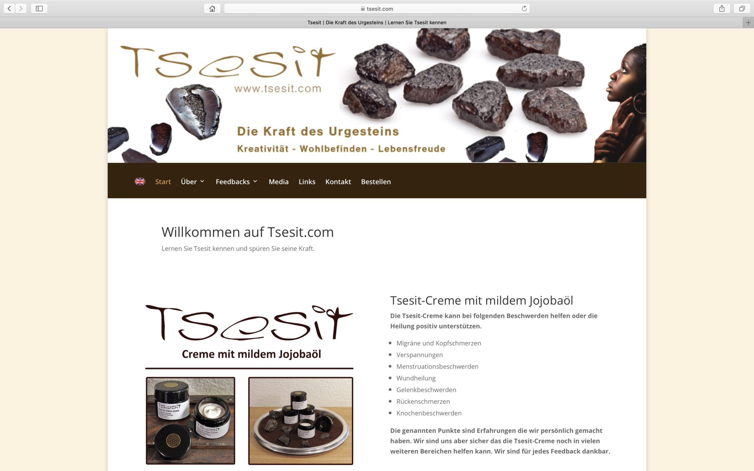 Tsesit Webseite
